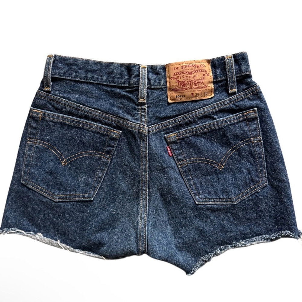 Vintage Levi’s 501 Cutoff Shorts USA Made 30x30 1995 - Picture 4 of 9